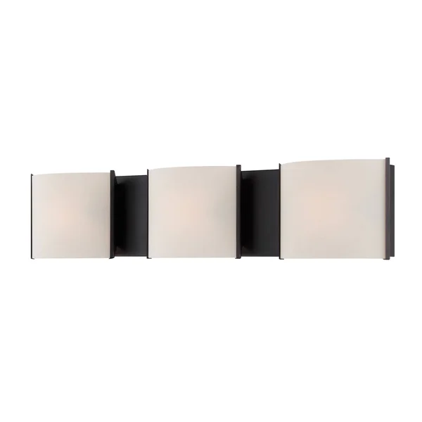 Elk Lighting BV6T3-10-45 Pandora 3 Light Bath & Vanity, White Opal Glass & Orb Finish