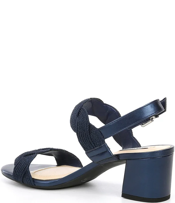 Alex Marie Devah Braided Rope Block Heel Sandals - 7M