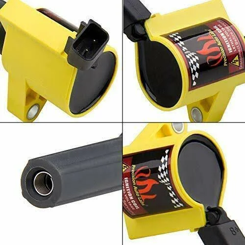 Big Autoparts Dg508 Ignition Coil 8 Pack High Energy Curved Boot Ignition Coil Pack for Ford Lincoln Mercury 4.6L 5.4L V8 Compat
