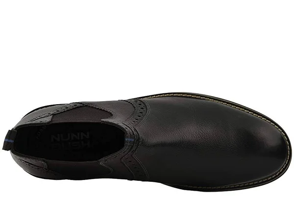 Men's Nunn Bush Otis Plain Toe Chelsea Boot, Size: 8.5, Black