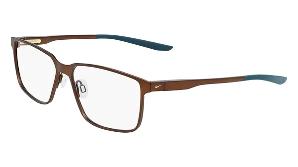 Nike 8048 Eyeglasses - 212 Satin Walnut/Midnight Turq