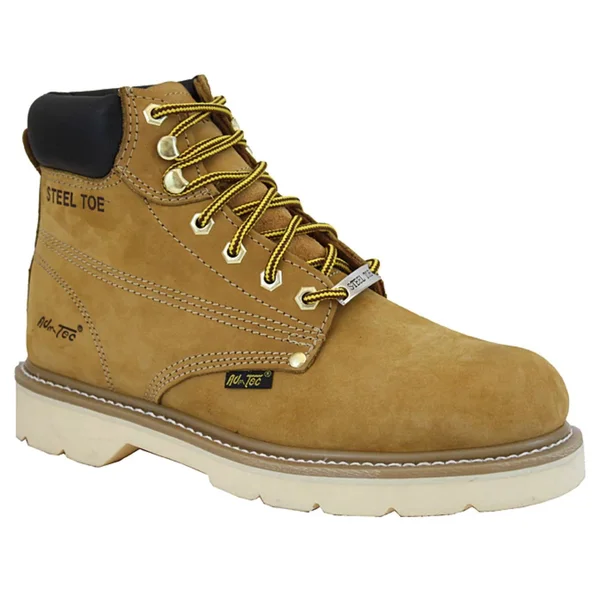 AdTec Men's 6 in. Tan Steel Toe Work Boot
