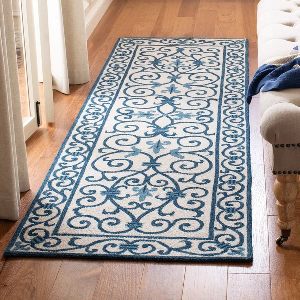 Safavieh Chelsea HK11L Light Blue Rug 2&6x22 x 10& Runner