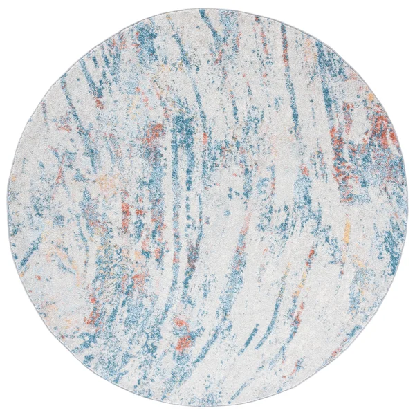 Safavieh Tulum Rug Collection TUL236A - Ivory - Dark Blue - 6& x 9&