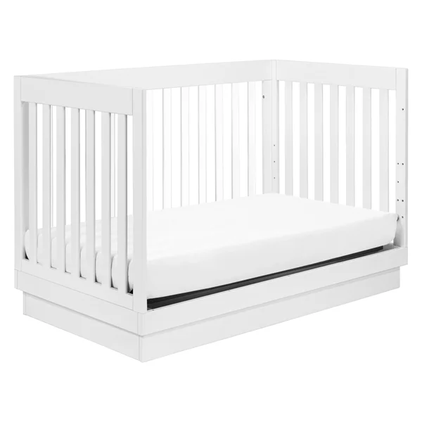 Babyletto Harlow 3-in-1 Convertible Crib - White, Acrylic