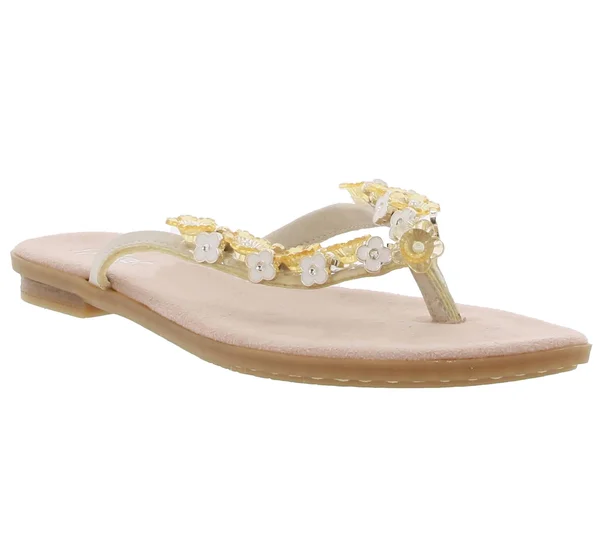 Rieker Dianette Cute Toe Separators for Women with Decorative Flowers in Pink, White