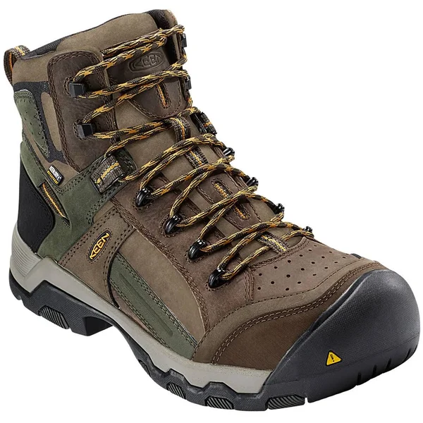 Men's Keen Utility Davenport Mid Al Waterproof Work Boots