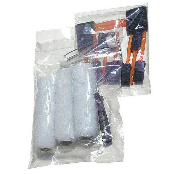 8x22 x 2x22 LDPE Lay Flat Poly Bag - 0.9 mil, Pk10000, 5DRD6