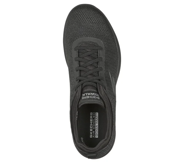 Skechers Men's GOwalk Stability Progress Vegan Sneaker, Black
