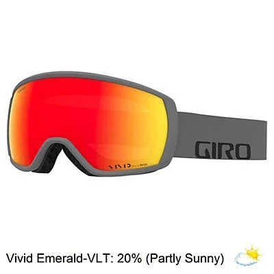 Giro Balance Snow Goggles Grey WORDMARK/VIVID Emerald