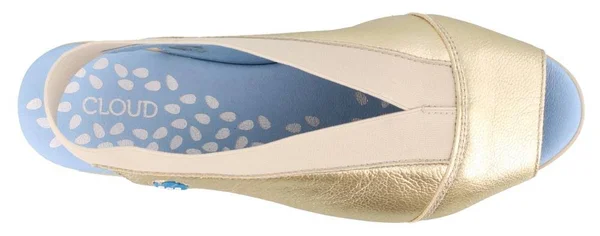 Women's Cloud Caliber Slingback Sandal, Size 9.5-10US - Metallic