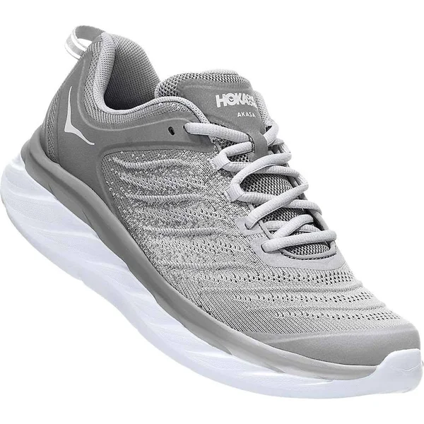 Hoka One One Men's Akasa Shoe - 10.5 - Frost Grey - Silver Sconce