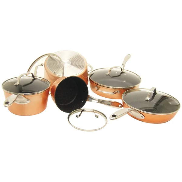 The Rock by Starfrit 10 Piece Copper Cookware Set
