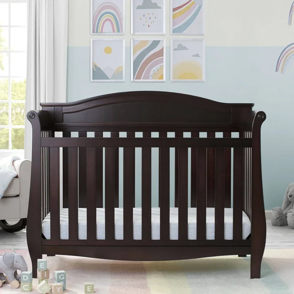 Delta Children Lancaster 4-in-1 Convertible Crib - Dark Chocolate
