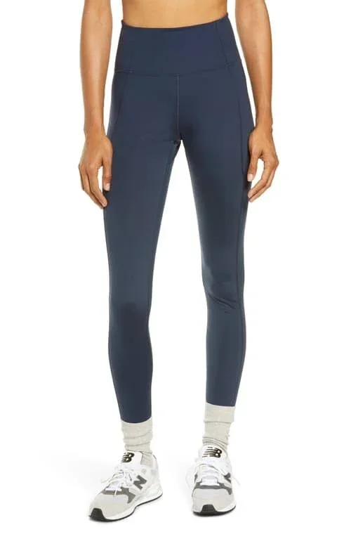 Women's Girlfriend Collective High Waist Full Length Leggings - Size X-Small - Blue