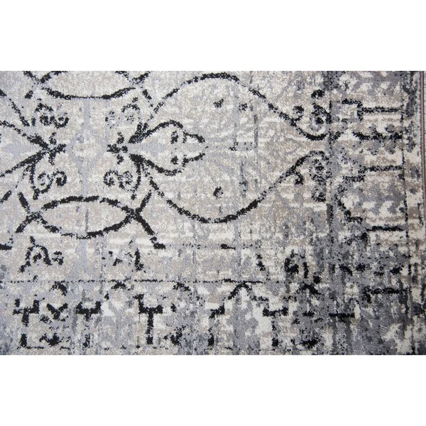5&3x22x7&6x22 Swagger Blue Scroll Work Area Rug Taupe - Alora Decor