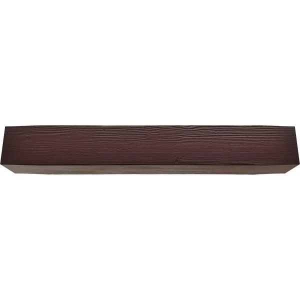 Ekena Millwork MANUSD04X08X36ZY 4x22H x 8x22D x 36x22W Sandblasted Faux Wood Fireplace Mantel - Premium Cherry
