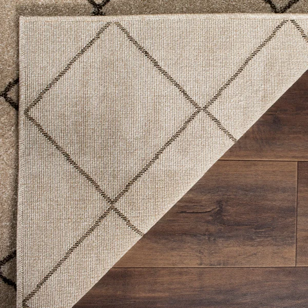 Safavieh Tunisia Creme & Brown 9& x 12& Rug