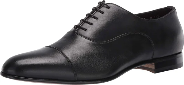 Santoni Darian Cap Toe Oxford Men's Shoes Black : 10.5 D