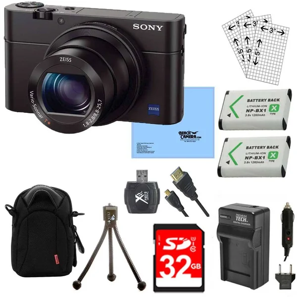Sony DSC-RX100M III Cyber-shot Digital Still Camera Bundle with 32GB