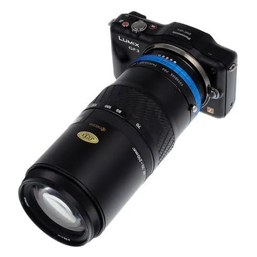 Fotodiox Pro Lens Mount Adapter - Yashica 230 AF SLR Lens to Micro Four Thirds (MFT, M4/3) Mount Mirrorless Camera Body, with Bu