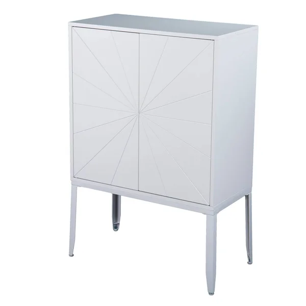 Hurstvey Double Door Storage Cabinet White - Aiden Lane