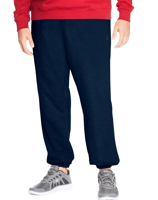 Champion Men's Athletics Big & Tall Fleece Pant Navy 6XL