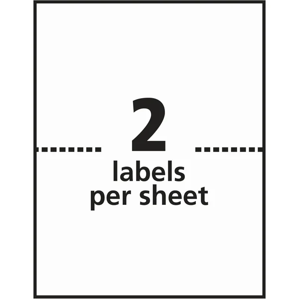Avery TrueBlock Shipping labels - 5.5x22 x 8.5