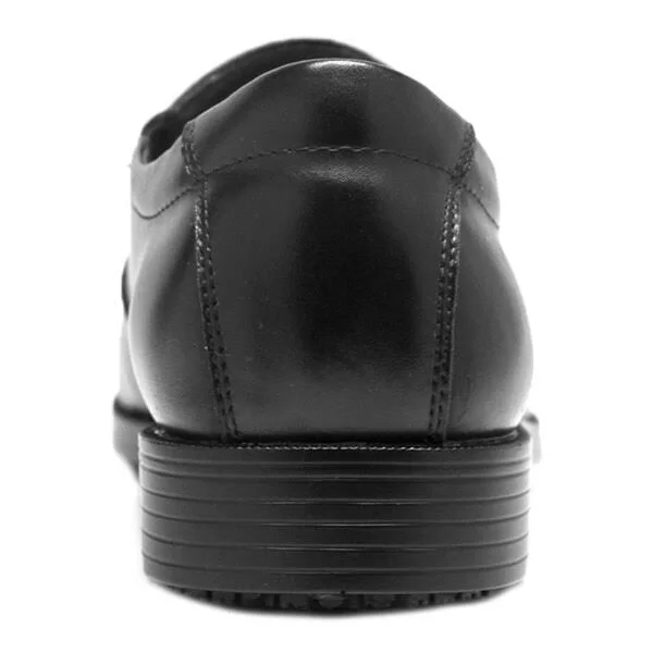 Men's Genuine Grip Footwear Slip-Resistant Slip-On Dress, Size: 8.5, Black