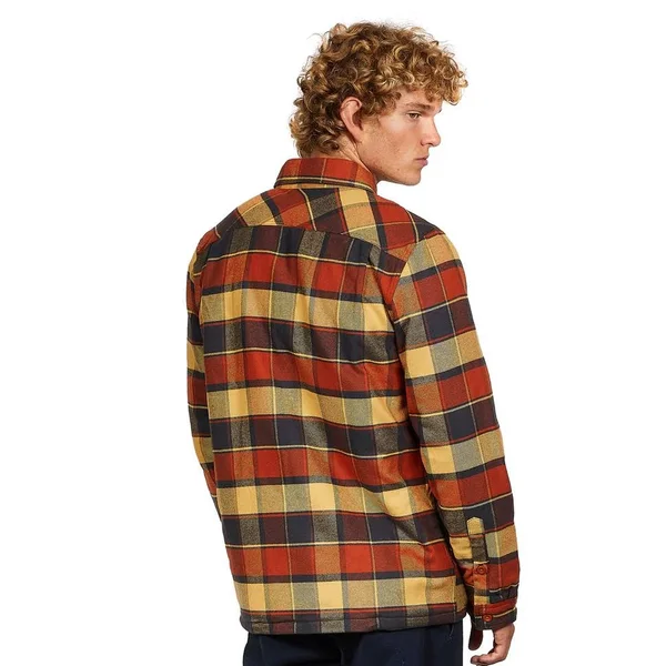 Patagonia Men's Insulated Fjord Flannel Jacket Red L