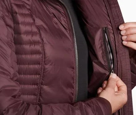 Kuhl Women's Spyfire Down Parka Purple XL