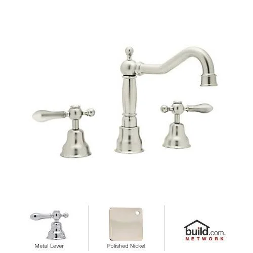 Rohl AC107LM Arcana Polished Nickel Widespread Bathroom Faucet