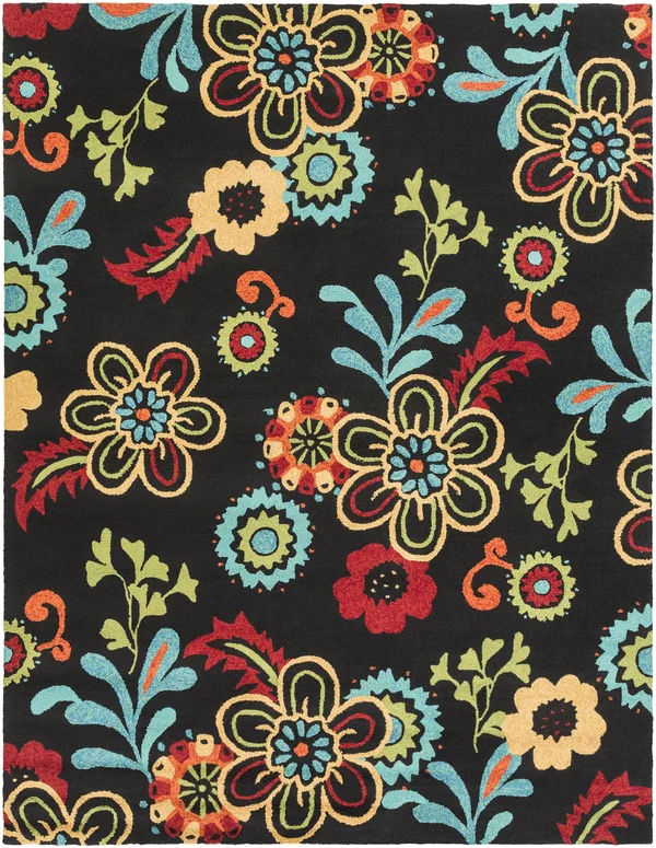 Surya Storm SOM-7707 Black Area Rug 5& x 7&6x22
