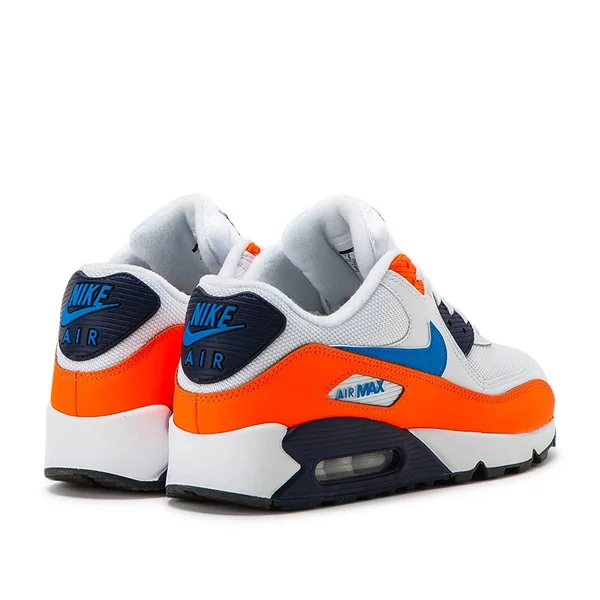 Air Max 90 Shoes White/Photo Blue/Topaz Gold Size 7.5