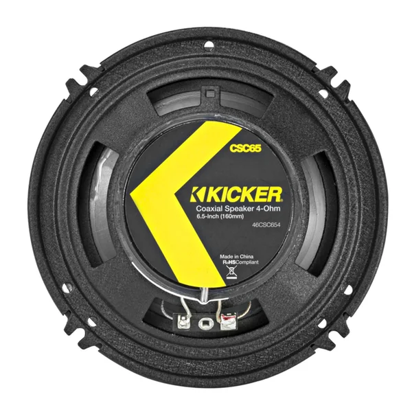 Kicker CSC65 6.5-Inch (160mm) Coaxial Speakers 4-Ohm (Pair)