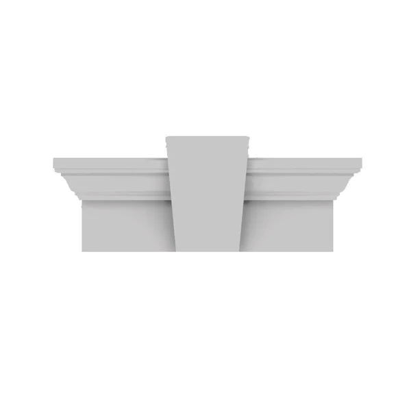 Fypon, Ltd. WCH85X9K 85x22W x 90 1/2x22OW x 11x22H x 6x22P Crosshead w/ Keystone