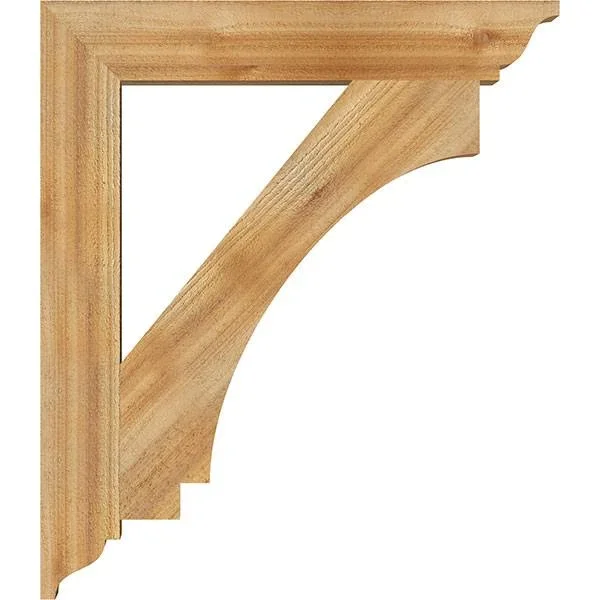 Ekena Millwork BKT04X26X30IMP01RWR 4x22W x 26x22D x 30x22H Imperial Traditional Rough Sawn BRACKET, Western Red Cedar