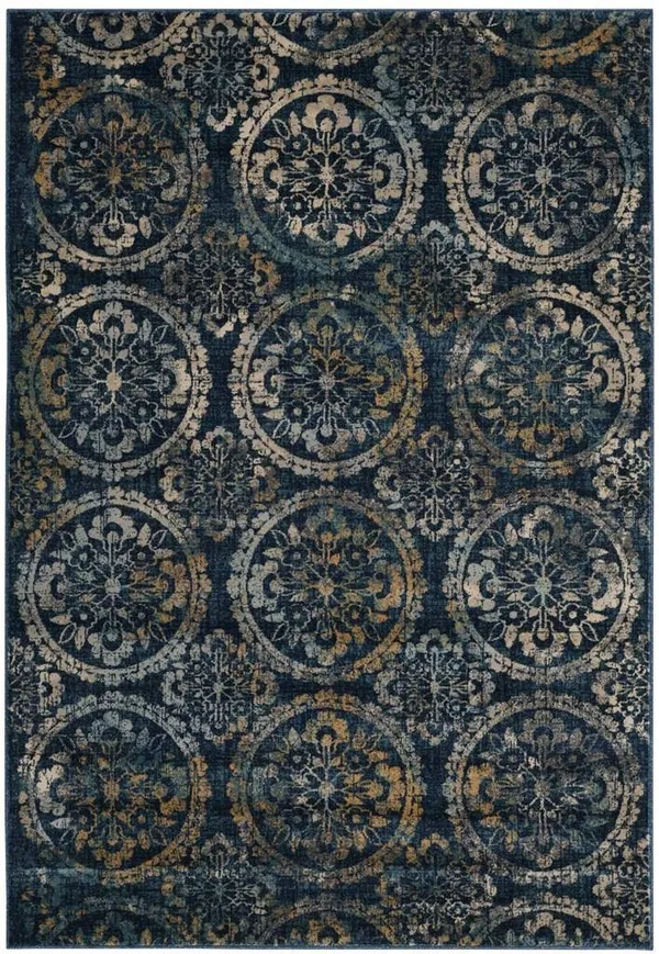 Safavieh EVK517D Evoke Navy - Creme Area Rug - 4& x 6&