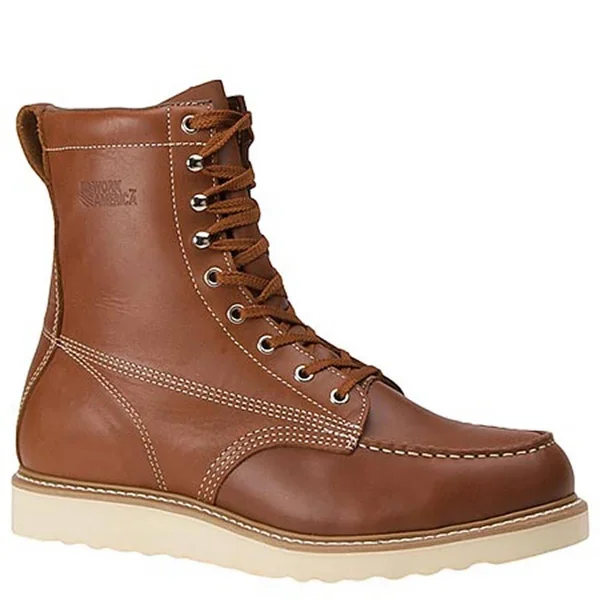 Work America Men's 8x22 Steel Toe Work - 13 Tan Boot B