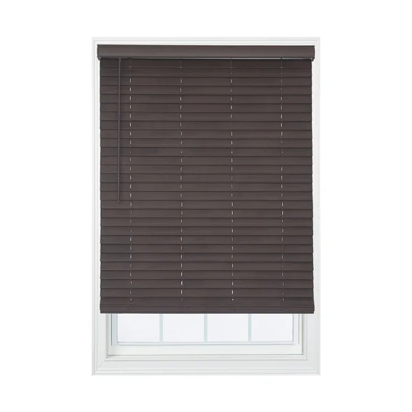 2in. Cordless Distressed Faux Wood Blinds Distressed Brown