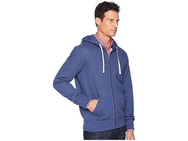 Polo Ralph Lauren Men's Fleece Hoodie - Rustic Navy Heather L