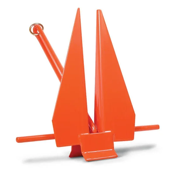 Greenfield Fluke-Type Slip Ring PVC Coated Anchor - Orange