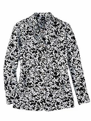 Haband Women's Plus Size Tapestry Jacket, Black, Size 4XL, 4X