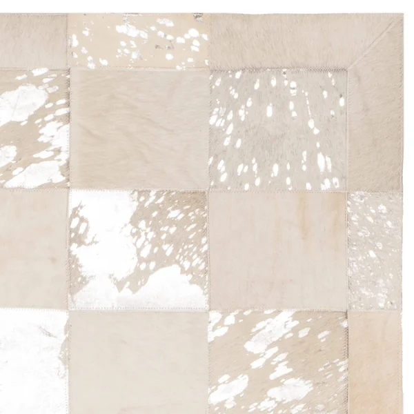 Safavieh Studio Leather Stl214A 3&0x22 x 5&0x22 Ivory - Silver Area Rug