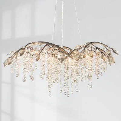 Willa Arlo Interiors Destrie 6-Light Crystal Chandelier - Green