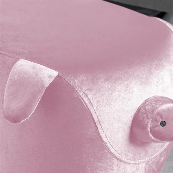 Christopher Knight Home Burton Velvet Pig Ottoman - Pink