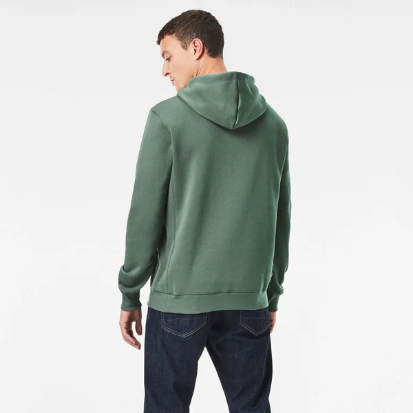 G-Star Raw Men Premium Core Hoodie Green Size S