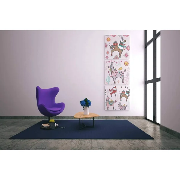Epic Graffiti Playful Llamas III by Farida Zaman, Giclee Canvas Wall Art, 12x22X12x22 37x22 x 37x22
