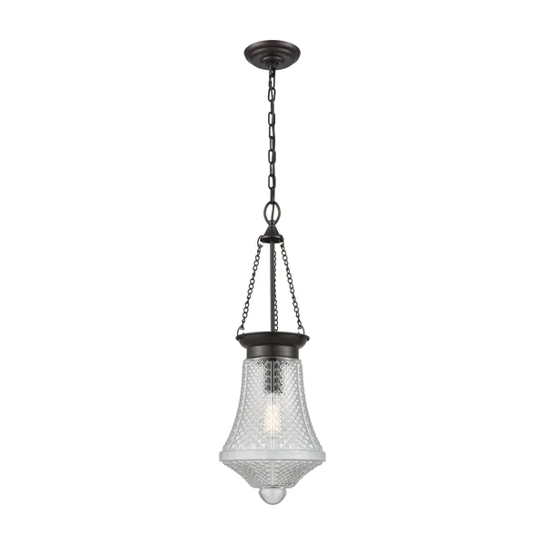 Elk Lighting 56580/1 Victoriana 1 Light Pendant in Oil Rubbed Bronze