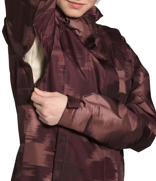 The North Face Venture 2 Jacket - Women's Marron Purple Vapor Ikat Print, L